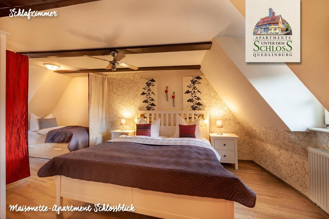 Apartments Unter Dem Schloss Quedlinburg Buitenkant foto
